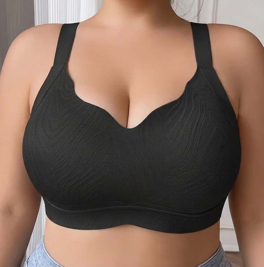 Large Size Full Cup Wireless Comfort Jelly Bonded Bra