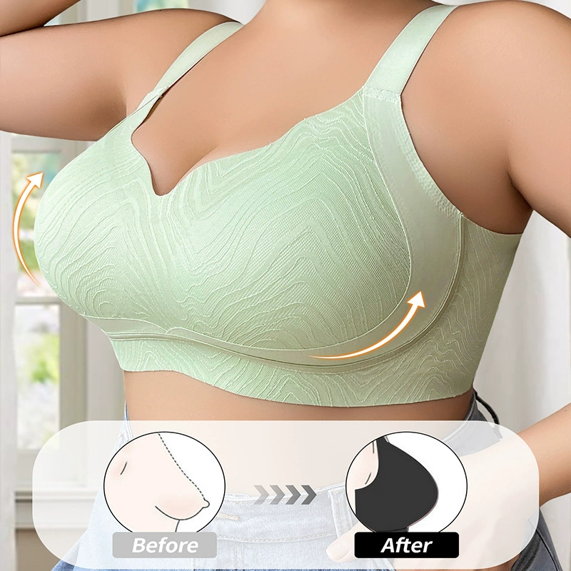 Large Size Full Cup Wireless Comfort Jelly Bonded Bra